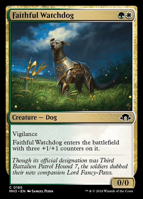 MTG Faithful Watchdog MH3 185 Regular Foil