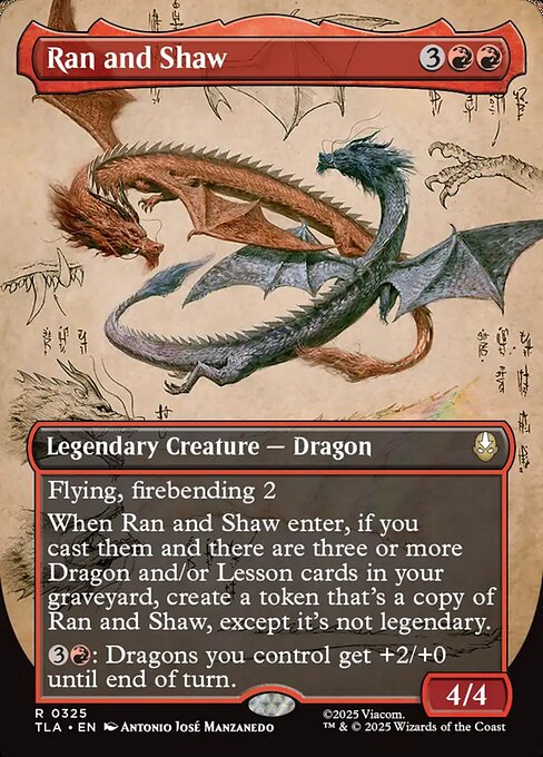 MTG Ran and Shaw TLA 325 Borderless Field Notes Nonfoil