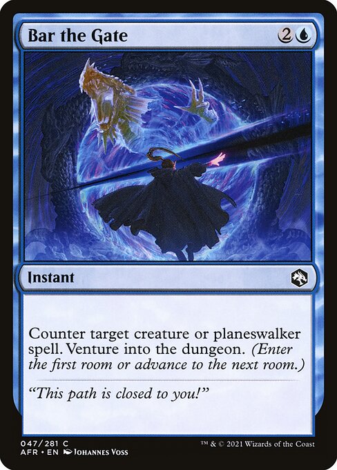 MTG Bar the Gate AFR 047 Regular Nonfoil