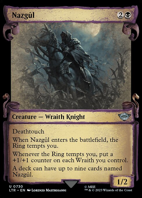 MTG Nazgûl LTR 730 Showcase Scrolls of Middle-earth Nonfoil