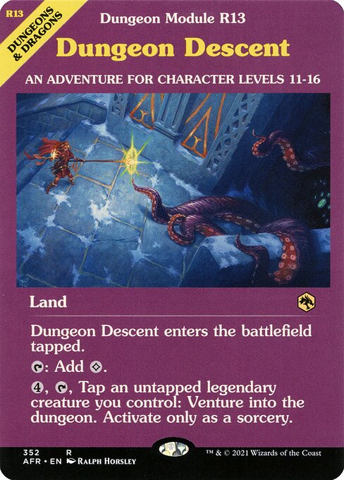 MTG Dungeon Descent AFR 352 Module Showcase Foil