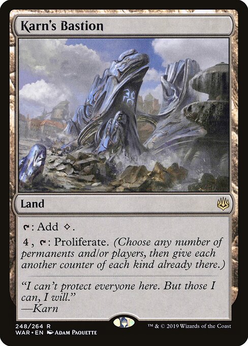 MTG Karn's Bastion WAR 248 Standard Foil front