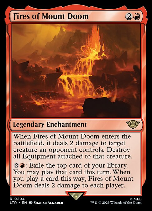 MTG Fires of Mount Doom LTR 294 Starter Kit Nonfoil