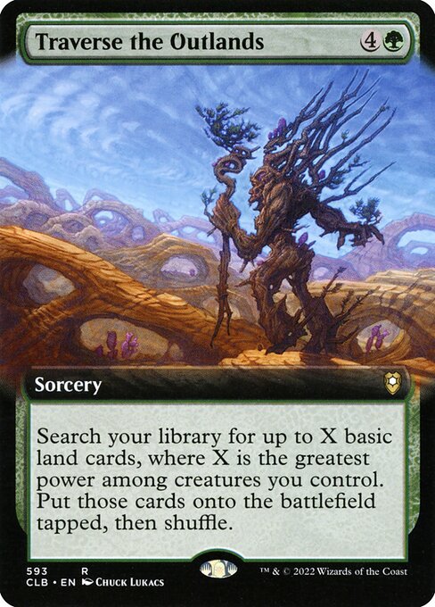 MTG Traverse the Outlands CLB 593 Extended Art Nonfoil