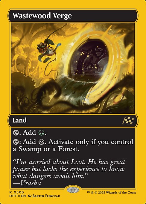 MTG Wastewood Verge DFT 505 Regular First-Place Foil