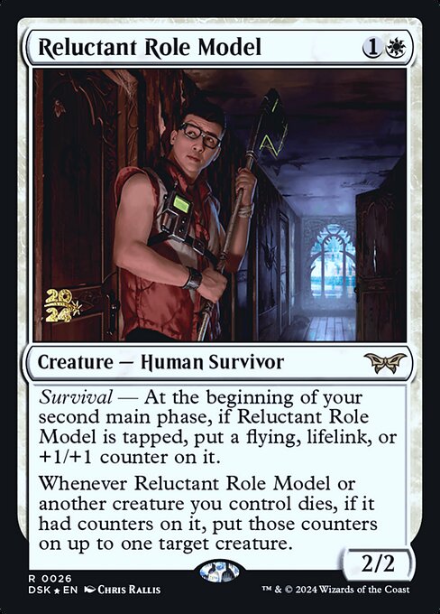 MTG Reluctant Role Model PDSK 026s Prerelease Foil