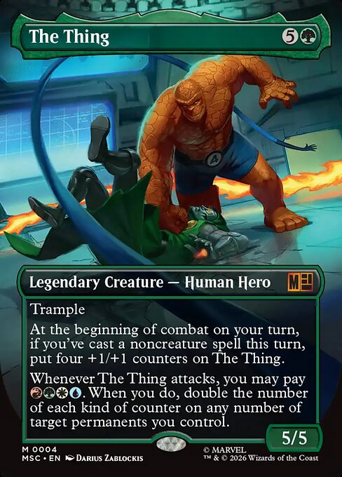 MTG The Thing MSC 004 Borderless Foil