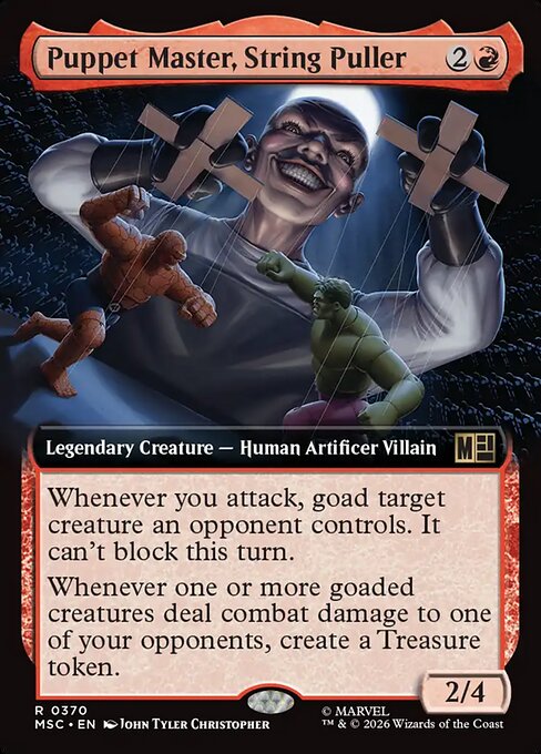 MTG Puppet Master, String Puller MSC 370 Extended Art Nonfoil