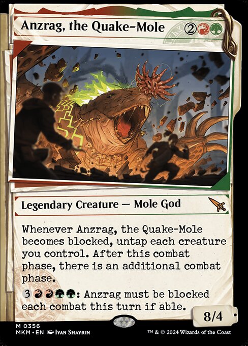 MTG Anzrag, the Quake-Mole MKM 356 Showcase Dossier Foil