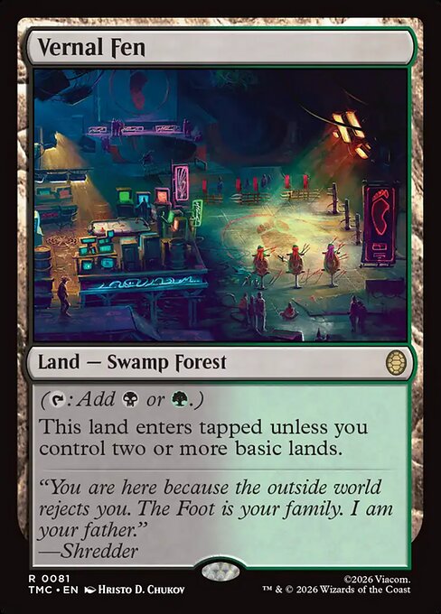 MTG Vernal Fen TMC 081 Regular Surge Foil