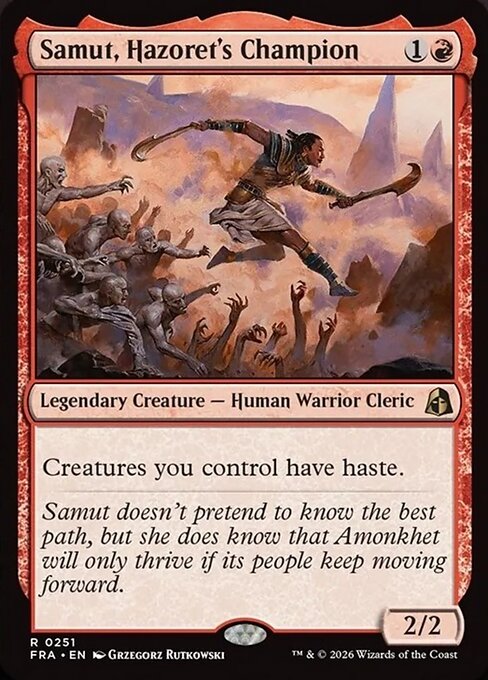 MTG Samut, Hazoret's Champion FRA 251 Standard Nonfoil front