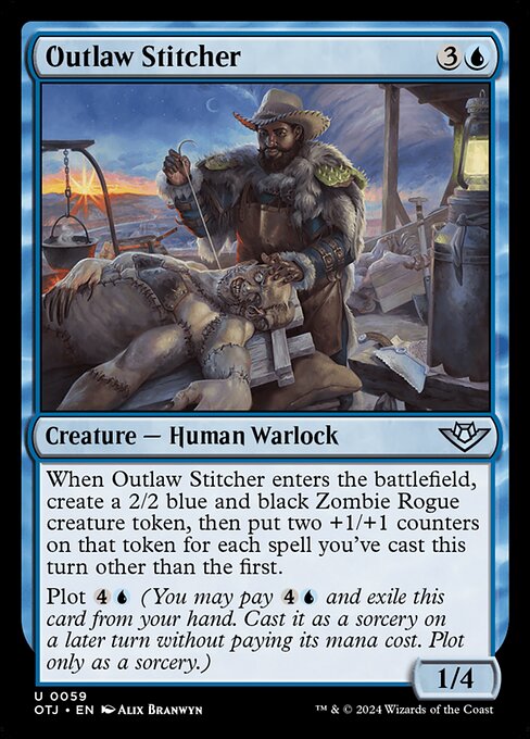 MTG Outlaw Stitcher OTJ 059 Regular Foil