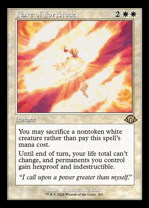 MTG Flare of Fortitude MH3 391 Retro Frame Foil
