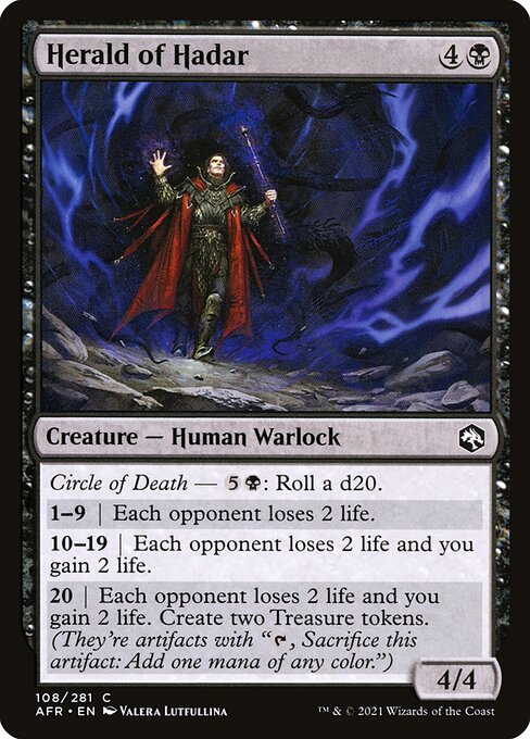 MTG Herald of Hadar AFR 108 Regular Nonfoil