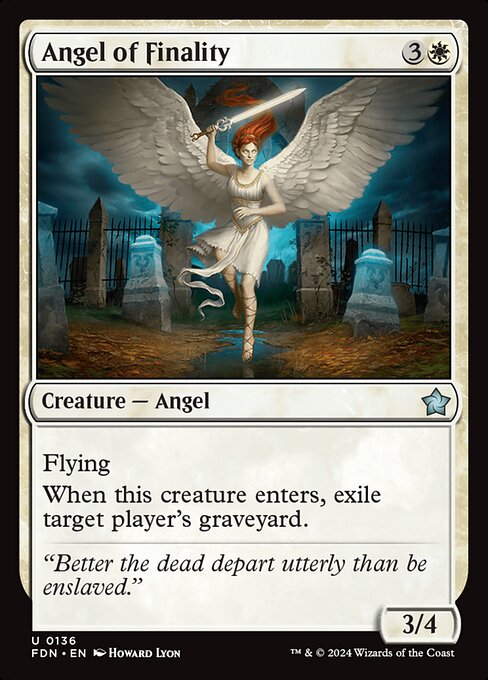 MTG Angel of Finality FDN 136 Regular Nonfoil