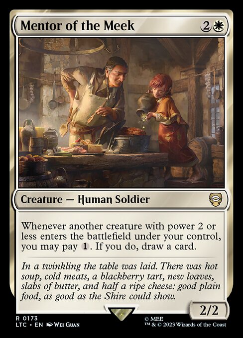 MTG Mentor of the Meek LTC 173 Alternate Art Nonfoil