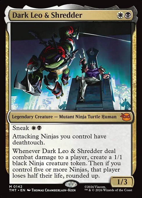 MTG Dark Leo & Shredder TMT 142 Regular Foil