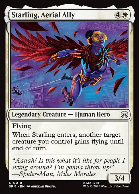 MTG Starling, Aerial Ally SPM 018 Regular Foil