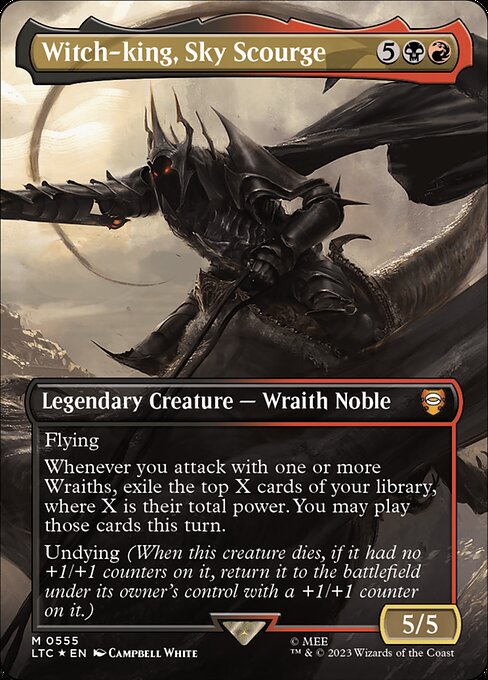 MTG Witch-king, Sky Scourge LTC 555 Showcase Ring Surge Foil
