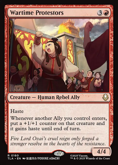 MTG Wartime Protestors TLA 160 Regular Nonfoil