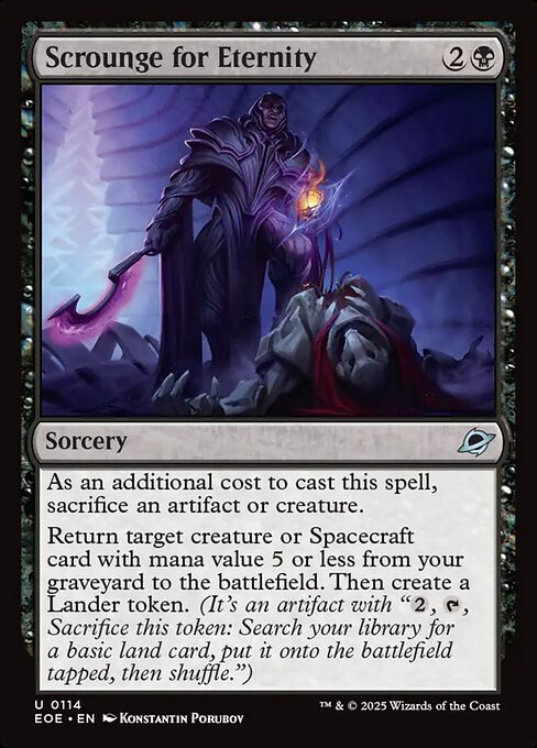 MTG Scrounge for Eternity EOE 114 Regular Foil