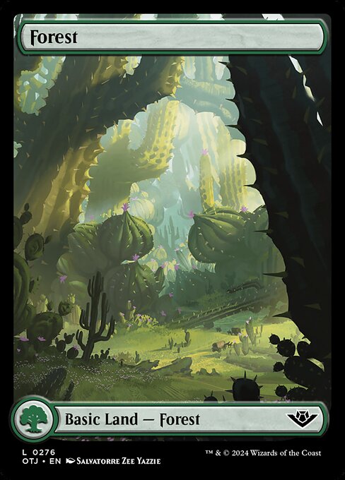 MTG Forest OTJ 276 Full-Art Western Landscape Land Nonfoil