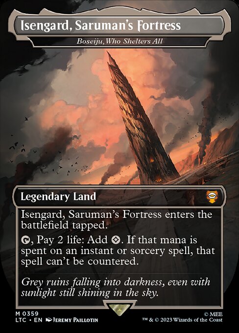 MTG Boseiju, Who Shelters All LTC 359 Showcase Ring Nonfoil