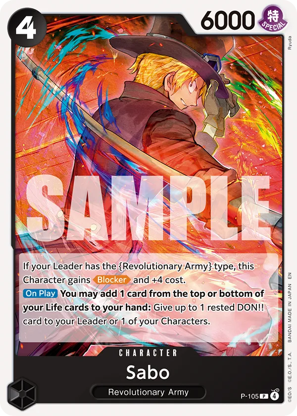One Piece Card Game ST35 P-105 Sabo
