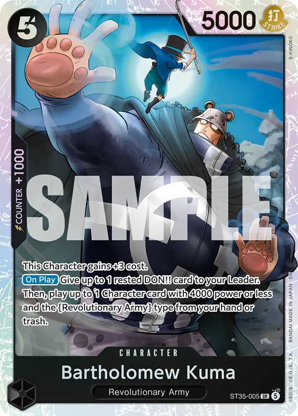 One Piece Card Game ST35-005 Bartholomew Kuma