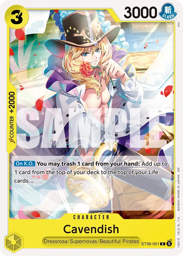 One PIece Card game ST36-001 Cavendish