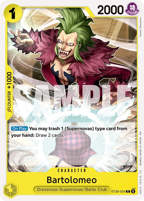 One PIece Card game ST36-004 Bartolomeo