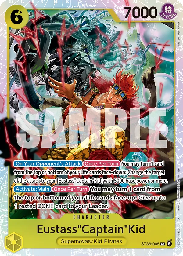 One PIece Card game ST36-005 Eustass Captain Kid