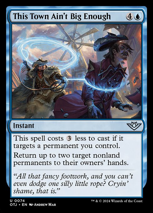 MTG This Town Ain't Big Enough OTJ 074 Regular Foil