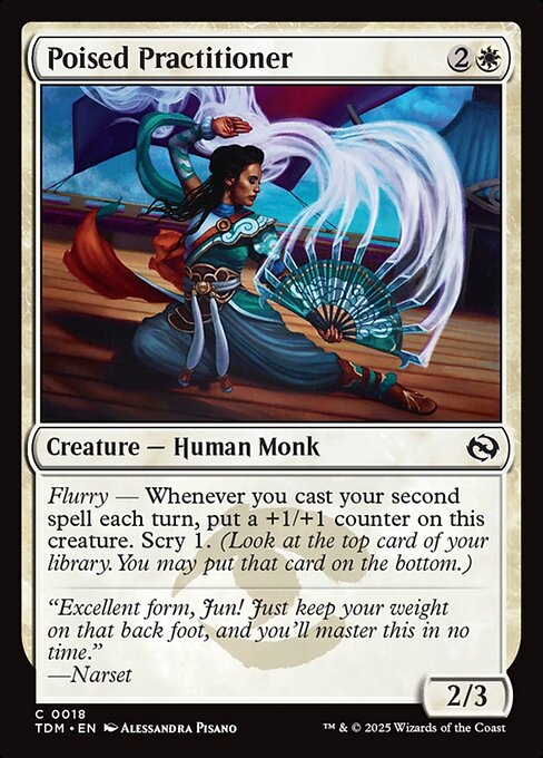 MTG Poised Practitioner TDM 018 Regular Nonfoil