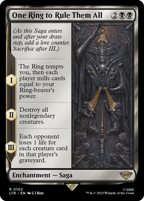 MTG One Ring to Rule Them All LTR 102 Regular Foil