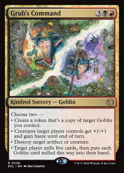 MTG Grub's Command PECL 228p Promo Pack Foil