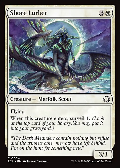 MTG Shore Lurker ECL 034 Regular Foil