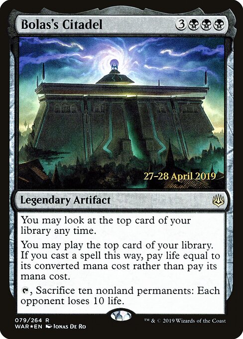 MTG Bolas's Citadel PWAR 079S Prerelease Promo Foil front
