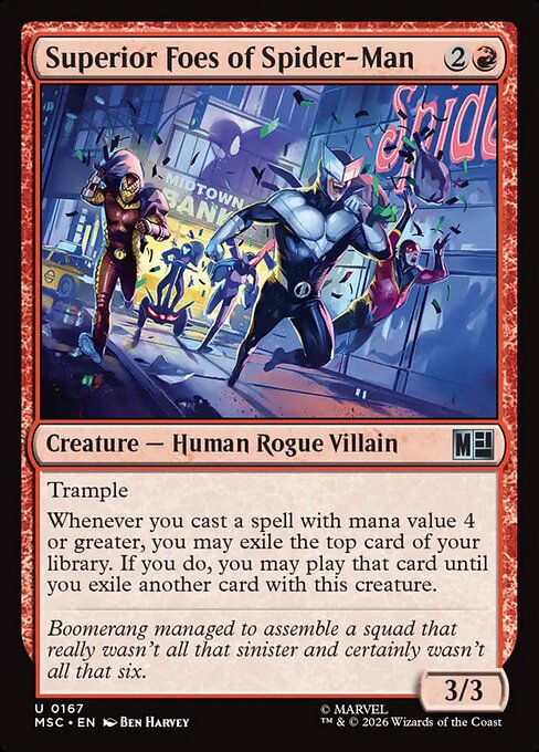 MTG Superior Foes of Spider-Man MSC 167 Regular Surge Foil