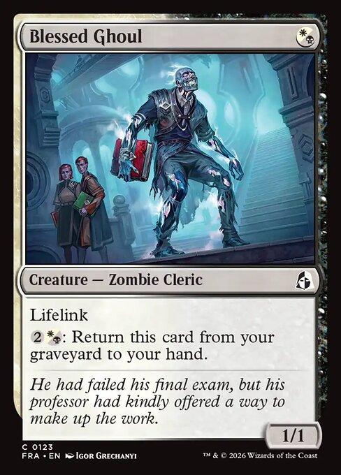 MTG Blessed Ghoul FRA 123 Standard Nonfoil front