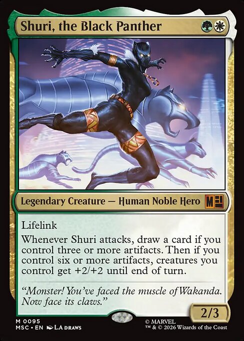 MTG Shuri, the Black Panther MSC 095 Regular Surge Foil