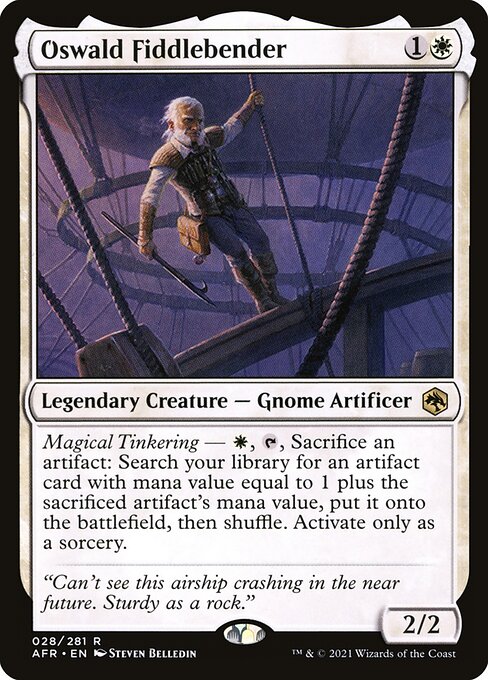 MTG Oswald Fiddlebender AFR 028 Regular Foil