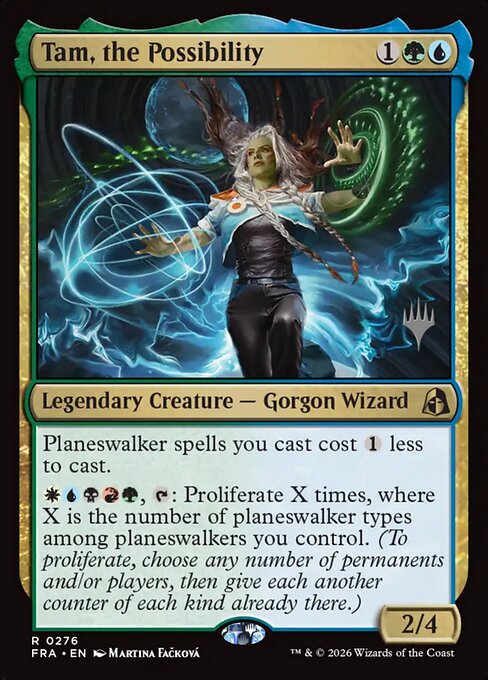 MTG Tam, the Possibility PFRA 276P Promo Pack Nonfoil front