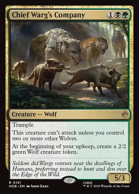 MTG Chief Warg's Company HOB 151 Regular Nonfoil