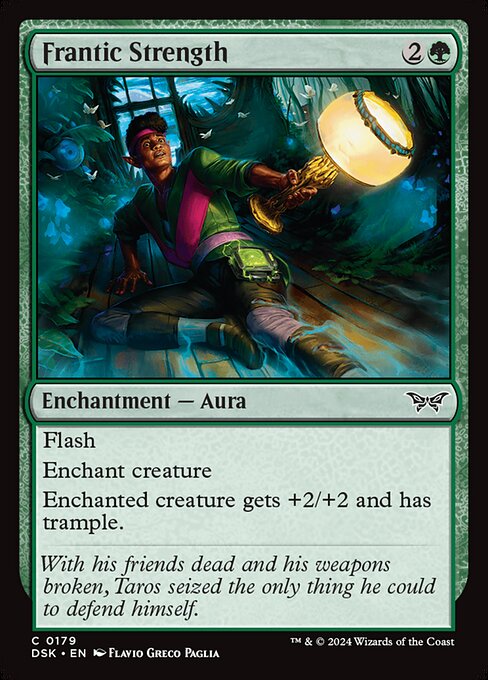 MTG Frantic Strength DSK 179 Regular Foil