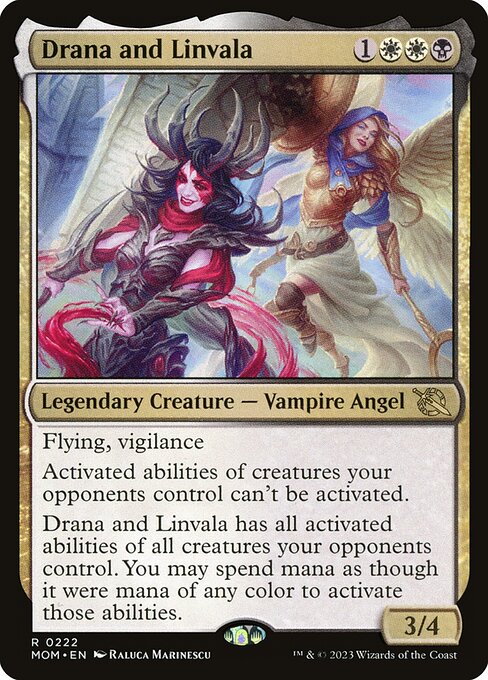 MTG Drana and Linvala MOM 222 Regular Foil