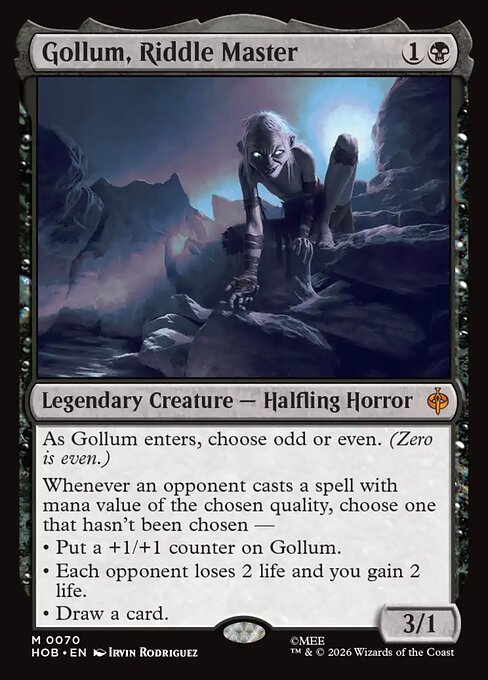 MTG Gollum, Riddle Master HOB 070 Regular Nonfoil
