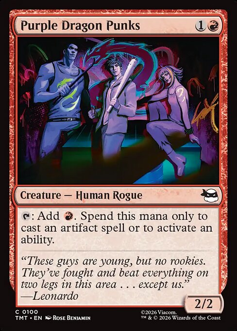 MTG Purple Dragon Punks TMT 100 Regular Foil