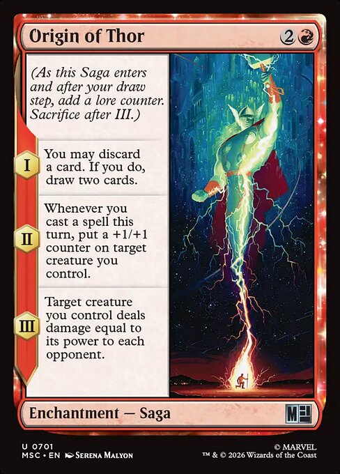 MTG Origin of Thor MSC 701 Regular Nonfoil