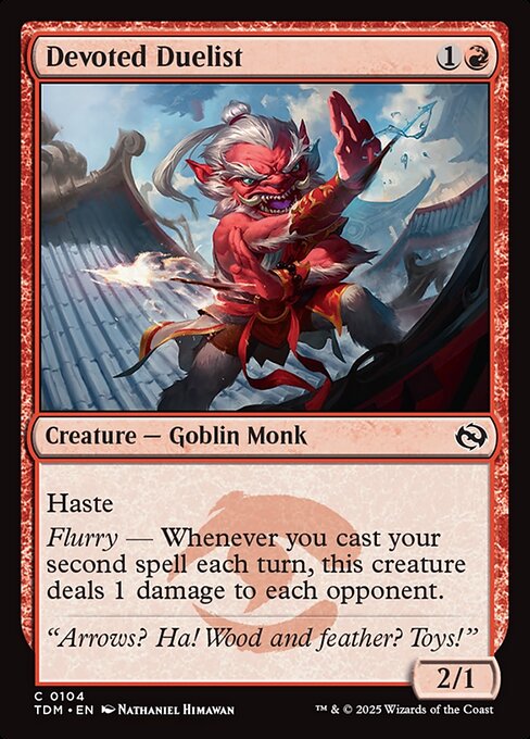 MTG Devoted Duelist TDM 104 Regular Nonfoil